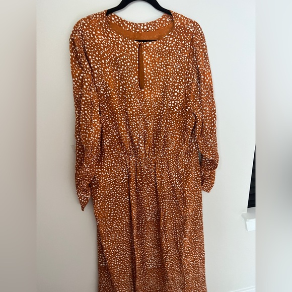 Mango US 16 Printed dress with balloon sleeves - Picture 6 of 8